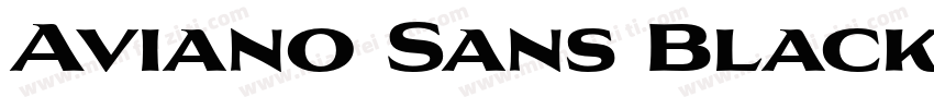 Aviano Sans Black Bl字体转换